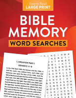 Bible Memory Word Searches (Large Print) Paperback