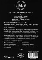 Lsb Legacy Standard Bible New Testament With Psalms and Proverbs Black Logo Imitation Leather