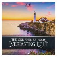 2023 12-Month Wall Calendar: The Lord Will Be Your Everlasting Light Calendar