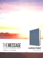 Message Large Print Charcoal Linen Cross (Black Letter Edition) Hardback