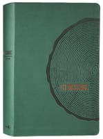 The Message Deluxe Gift Bible Large Print Green Imitation Leather