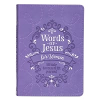 Words of Jesus For Women: 366 Day Devotional, Purple With Ribbon Marker Imitation Leather