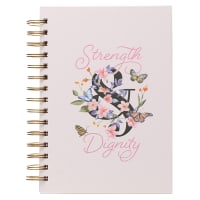 Journal: Strength and Dignity, Light Pink Spiral