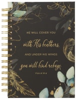 Journal: He Will Cover You (Psalm 91:4) Spiral