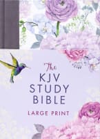KJV Study Bible Large Print Hummingbird Lilacs (Red Letter Edition) Hardback