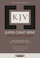 KJV Super Giant Print Thumb Indexed Reference Bible Black Imitation Leather