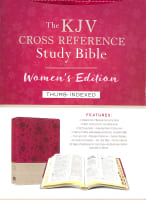 KJV Cross Reference Study Indexed Bible Women's Edition Floral Berry Imitation Leather