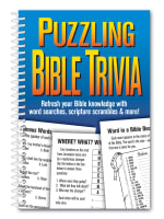 Puzzling Bible Trivia: Refresh Your Bible Knowledge With Word Searches, Scripture Scramble & More! Spiral