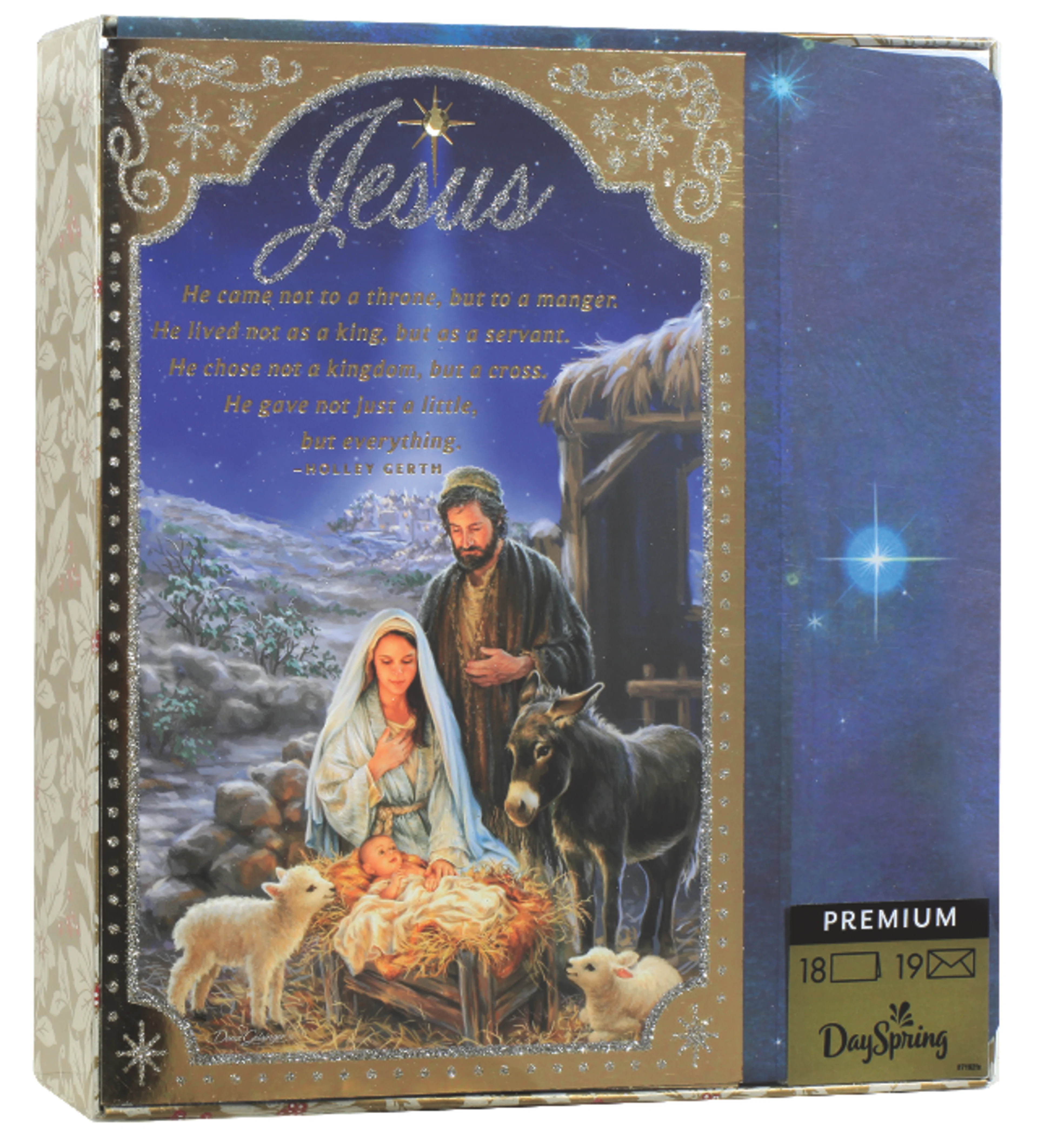 Christmas Premium Boxed Cards Jesus Nativity Scene (Ephesians 52 Niv